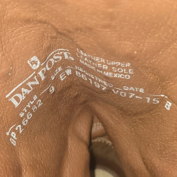 Dan Post Men's Albany Distressed Leather Cowboy Boots Sz 9 EW Western - Picture 7 of 10